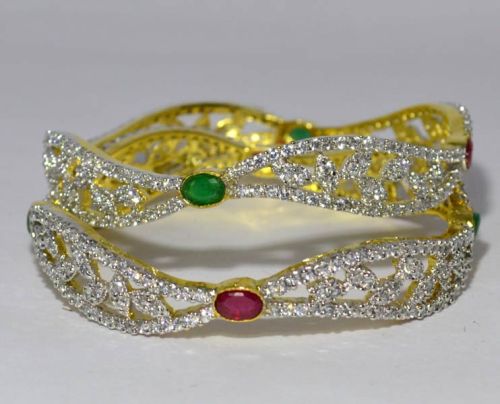 Designer Semi Precious Stone Bangles