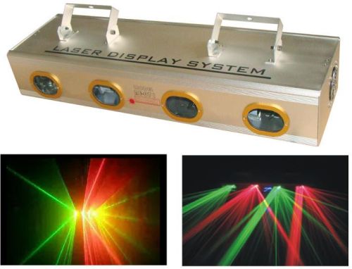 Red and Green Four Heads Laser Light