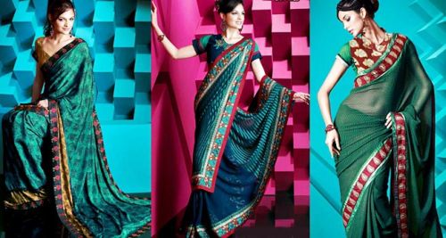 Printed saree