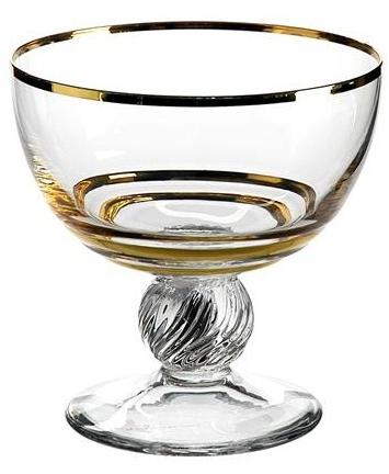 Gold Decorated Glass Cup