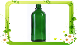 Green Essential Oil Bottle