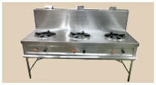 Three Burner Cooking Range