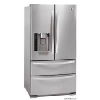Stainless Steel Silver Two Door Refrigerator