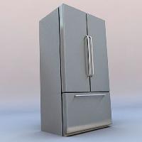 Metal Two Door Refrigerator, Color : Metallic