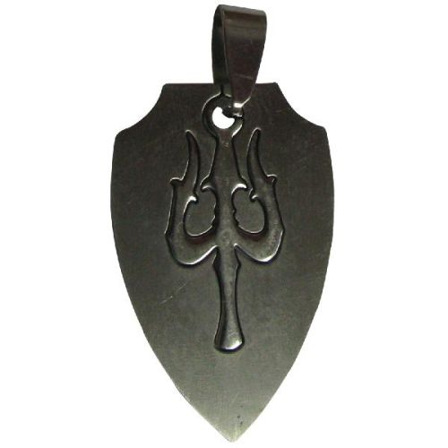 Trishul Metal Pendant Trishula Trisoolam Tiriculam Locket - A4418