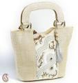 White Ladies Jute Bags