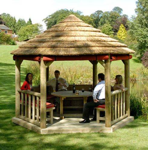 Garden Gazebo, Frame Material : Wooden Pvc