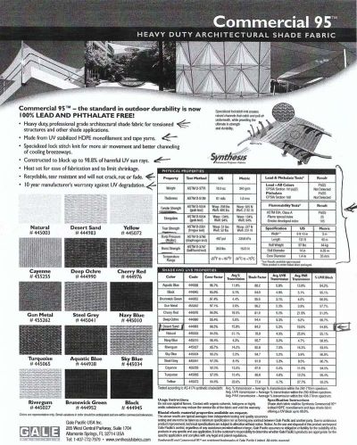 All Laminated HDPE Fabric, Brand Name : Commercial 95 3/40