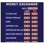 Forex Rate Display Board