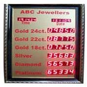 Metal Rate Display Board