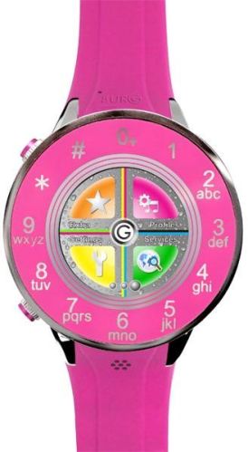 Rubber Elegant Smart Watch, Strap Color : Pink