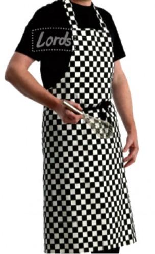 Apron Bib Apron Black Shalimar Checks