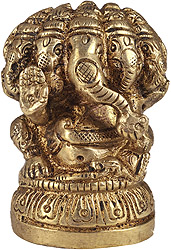 Panchdhatu Panchmukhi Ganesh Statue