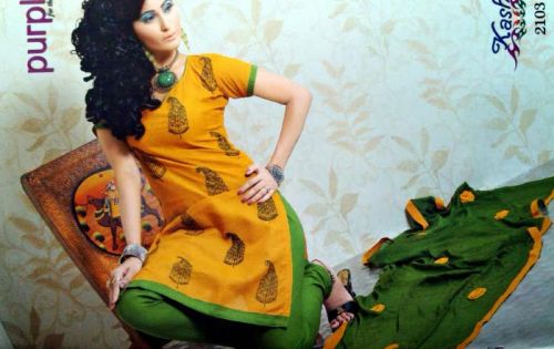 Kashti Cotton Semi Stitched Suits