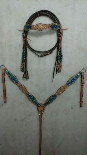 WHB-001 Horse Western Headstall Breastplate