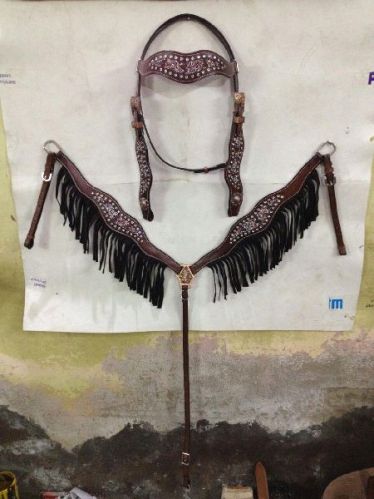 WHB-004 Horse Western Headstall Breastplate