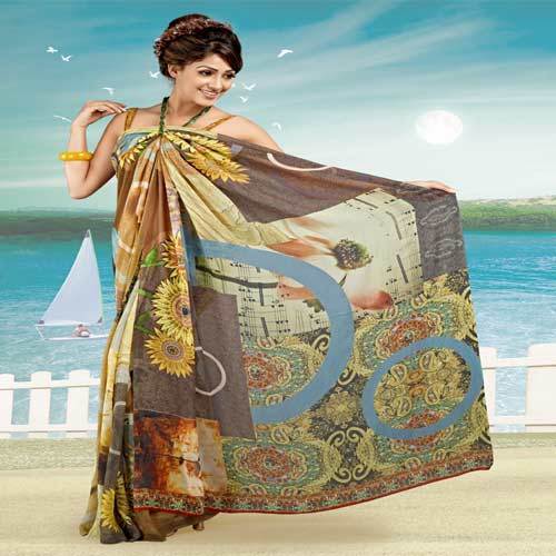 Ladies Digital Printed Sarees