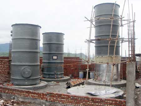 FRP Chemical Storage Tanks