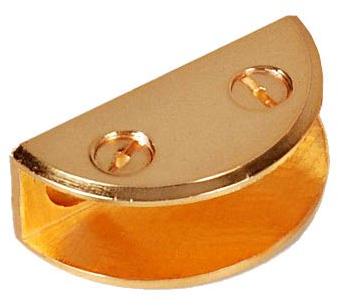 Polished Brass Glass Brackets