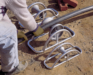 Cable Roller With Ground Plate