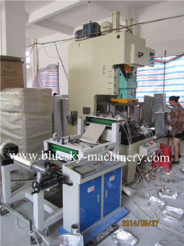 Semi Auto Aluminium Foil Container Machine