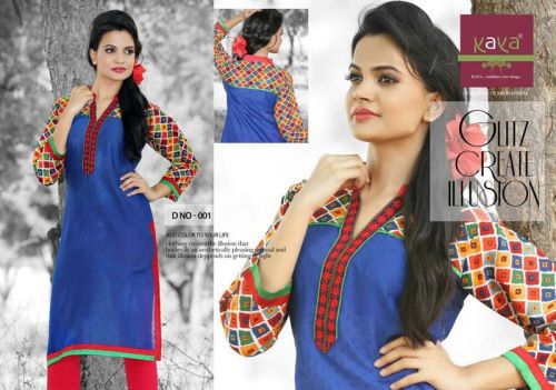Embroidered Cotton Kurtis