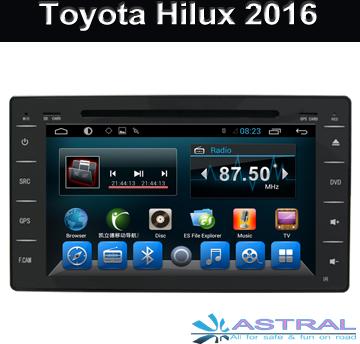 Car Stereo Head Unit Toyota Hilux 2016 Quad Core DVD Bluetooth Navi