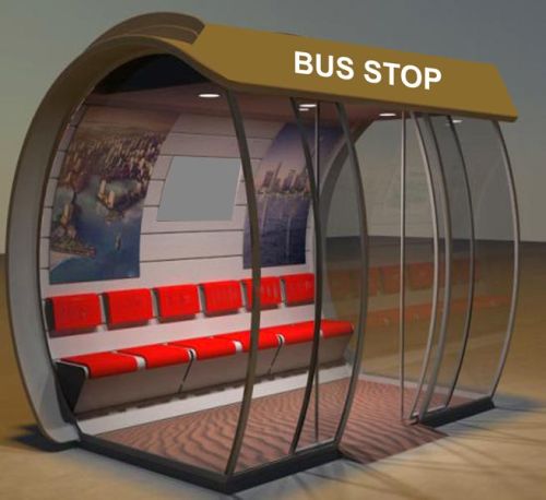 Prefabricated Bus Stop Shelter