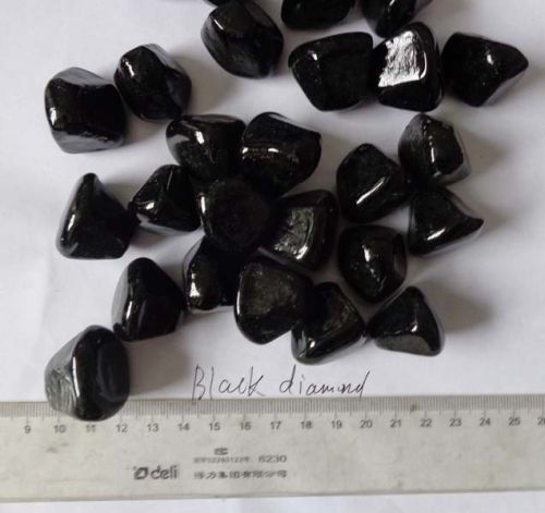 Black Glass Pebbles