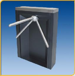 MR100 Stainless Steel Waist High Security Turnstiles