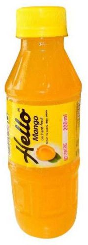 Hello Mango 200 Ml (Bottle), Feature : Complete Purity, Fresh, Good For Health, Good For Nutrition