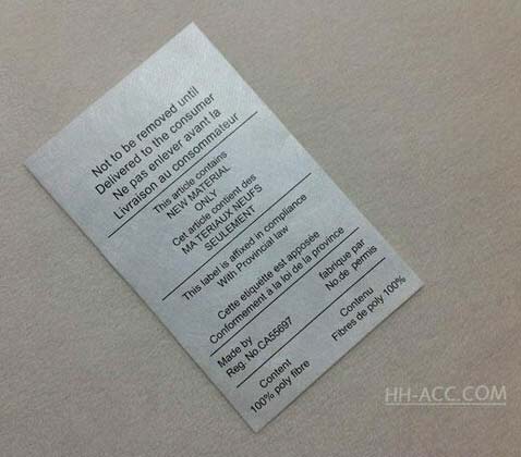 Satin Wash Label For Garment