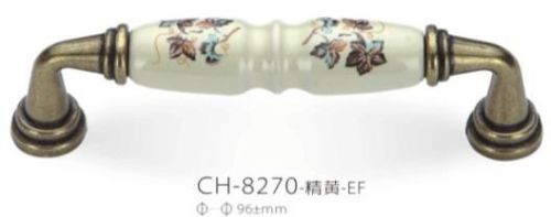 Zinc alloy+ceramic Cabinet Ceramic Handle, Packaging Type : Y/AAY
