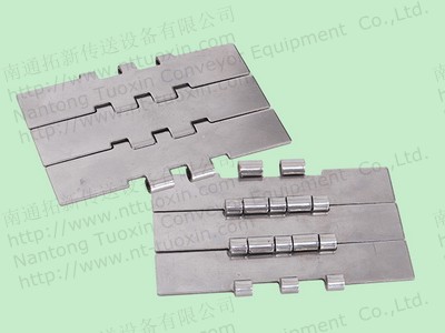 Straight Run Double Hinge Steel Tabletop Chain Conveyor