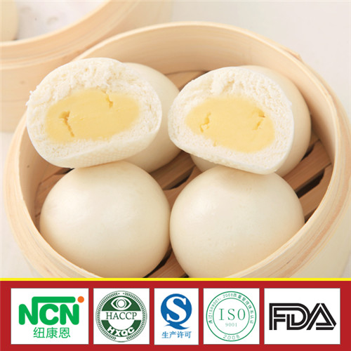 Steamed Creamy Custard Bun uniform, Packaging Type : white