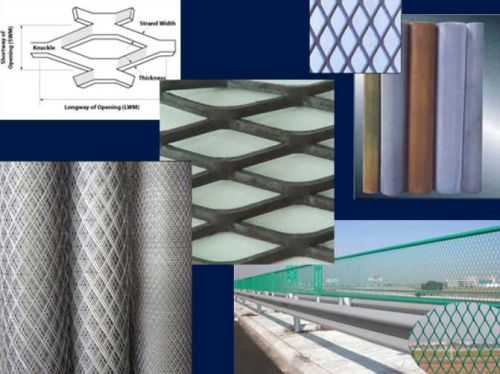 Expanded Wire Mesh, Thickness : 0.5mm-8mm, Length : 1m-4m
