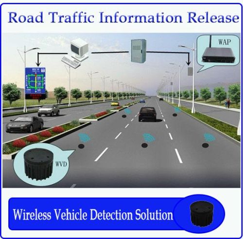 ROSIM Battery-powered Vehicle Detection Sensor Magnetometer Detector Traffic Counter
