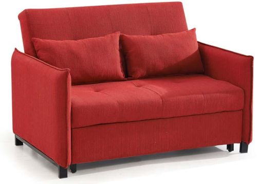 Fabric Convertible Sofa Bed, Packaging Type : Red