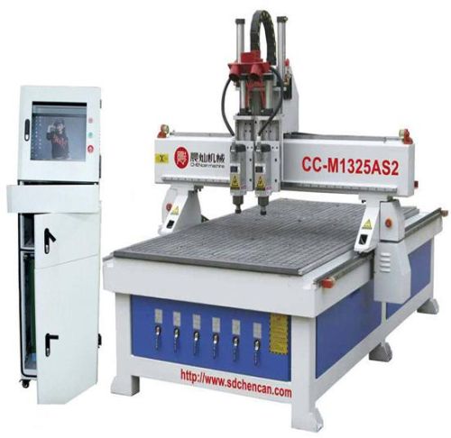 Two Heads CNC Router Machine