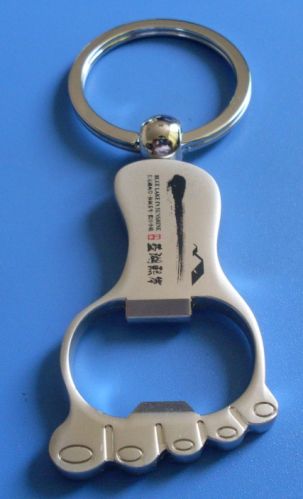 Zinc alloy Bottle Opener Key Rings, Packaging Type : sliver