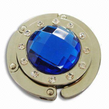 Diamond Heart Shaped Purse Hook, Purse Hanger (H01082)