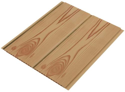 Dull Yellow Wooden Grain PVC Ceiling