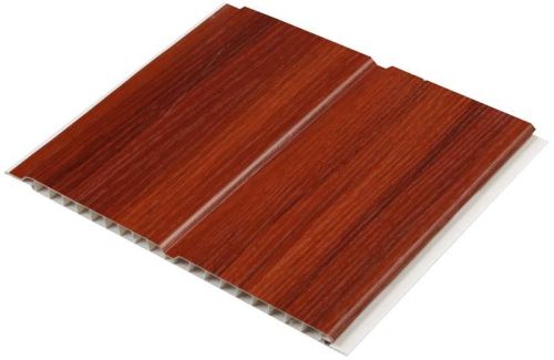 Red Wooden Grain PVC Ceiling Panel