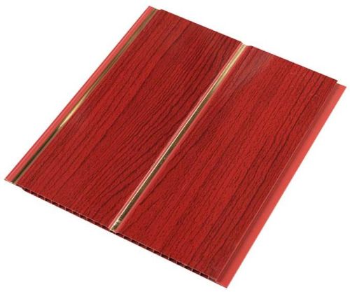 Red Wooden Grain PVC Decorative Ceiling