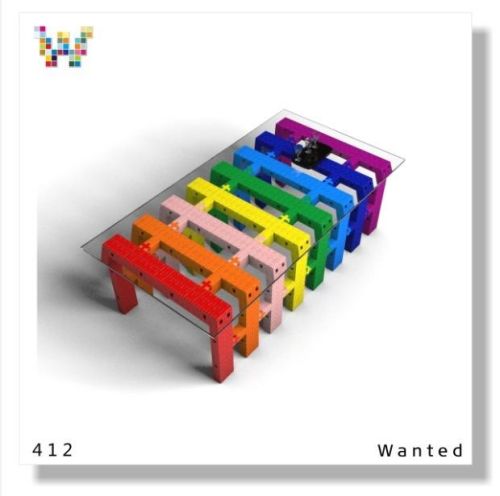 Bricks Building Blocks Toy, Unique Rainbow Tea Table Construction Set