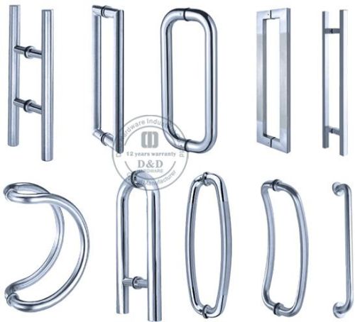 Tubular Pull Handle, Glass Door Pull Handles, Pull Handle With Plate