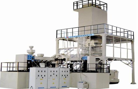 Pof Three Layer Coextrusion Two-way Stretch Heat Shrinkage Film Blowing Line