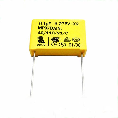 Metallized Polypropylene Film Capacitor, Packaging Type : yellow