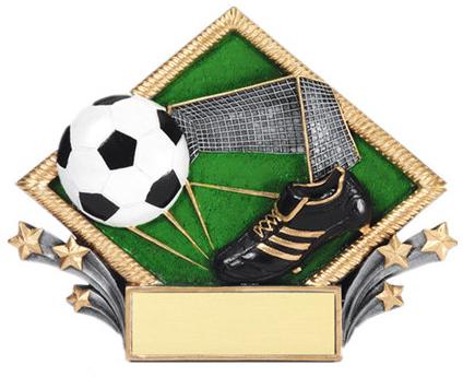 Resin Decorative Soccer Award Plaque customized