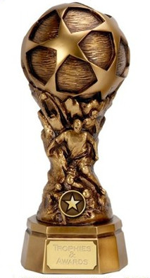 Resin Gold Soccer Ball Souvenir Trophy